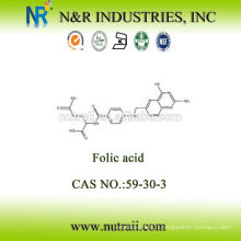 Matière première acide folique en poudre Vitamine B9 CAS: 59-30-3